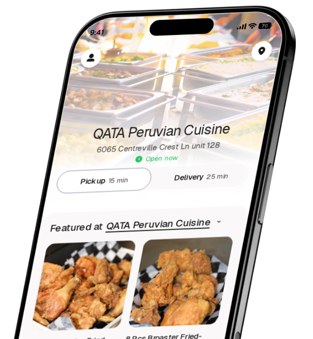 QATA Peruvian Cuisine app preview