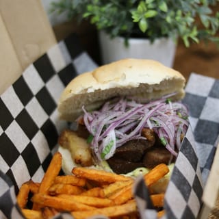 Pan con Chicharrón (Fried Pork Sandwich) + 2 Sauces